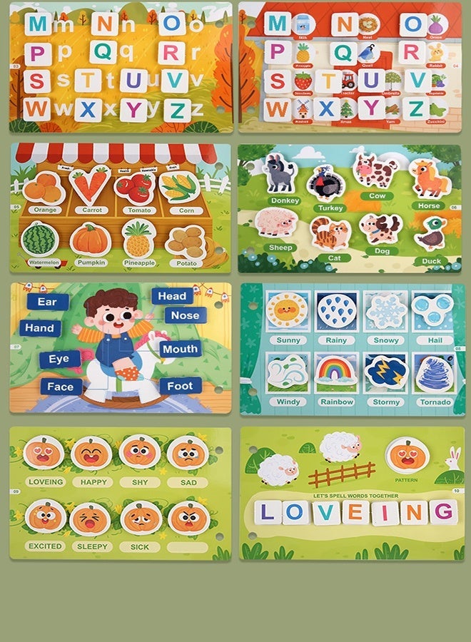 MTL Montessori Busy Book for Babies – Early Learning Quiet Book Educational Matching Toy for Kids ( Farm animal) - Image 4